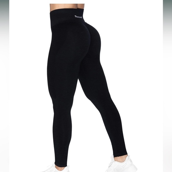 Sunzel black ruched high rise leggings - Picture 1 of 3